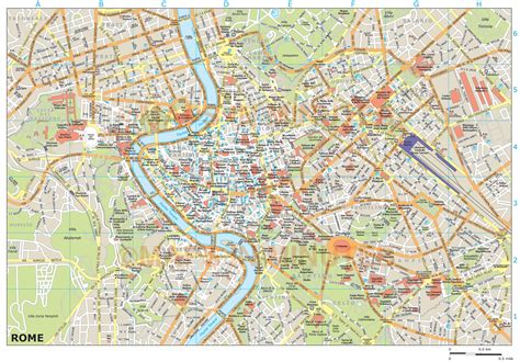 royalty free rome illustrator vector format city map