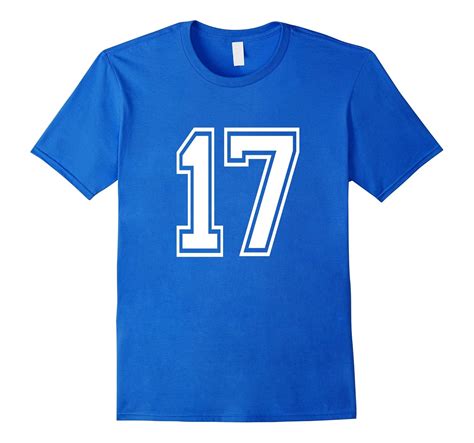 Number 17 T Shirt Age Sports Player Jersey Number-PL – Polozatee