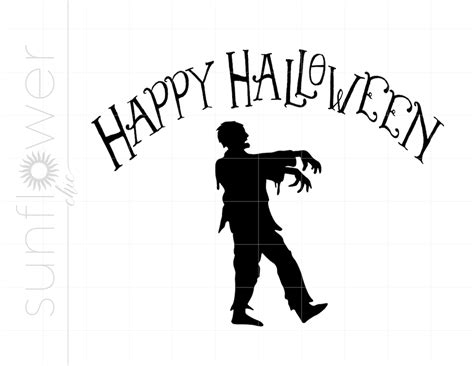 Halloween Svg Zombie Halloween SVG Happy Halloween Svg Cricut ...