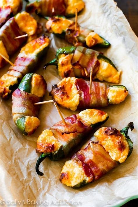 Bacon-Wrapped Cheesy Stuffed Jalapeños. - Sallys Baking Addiction