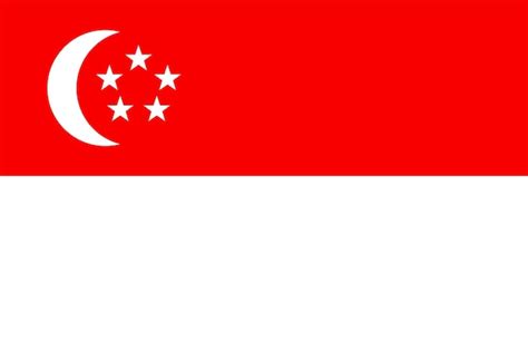 Premium Vector | Singapore flag