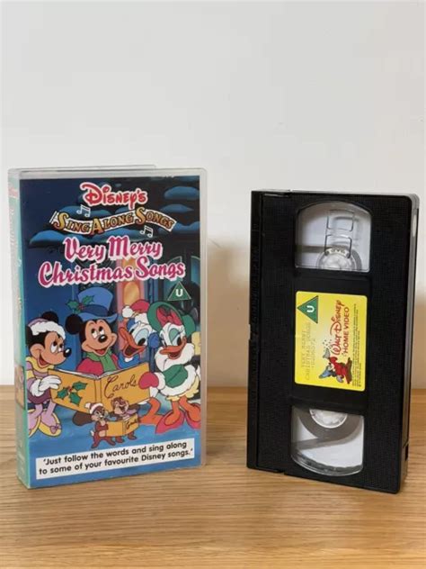 DISNEY SING ALONG Songs Vhs Video - Very Merry Christmas Songs - Walt ...