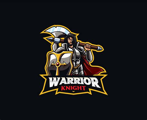 Warrior mascot logo design 8932267 Vector Art at Vecteezy