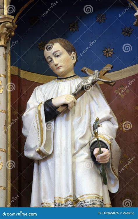 Saint Aloysius, Statue on the Altar of Our Lady in the Church of Saint John of Nepomuk in ...