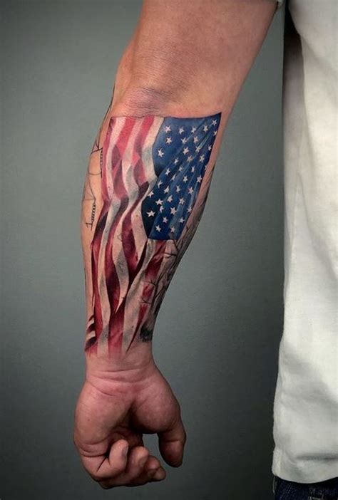 Discover 74+ half sleeve american flag forearm tattoo - in.coedo.com.vn