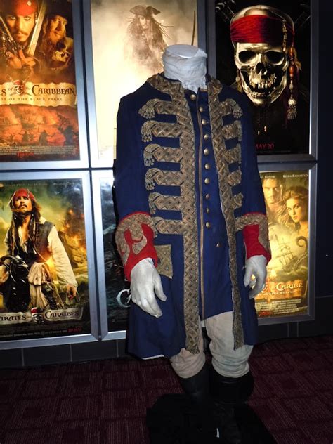 Geoffrey Rush's Captain Barbossa costume from Pirates of the Caribbean 4 on display ...