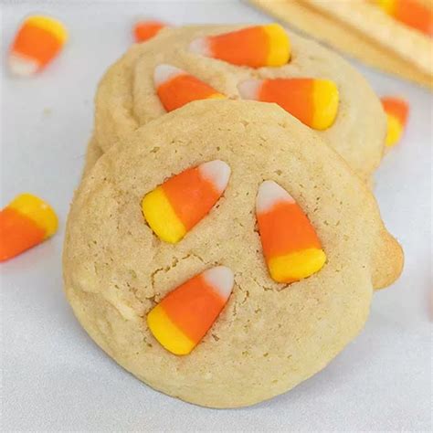 Candy corn cookies recipe - candy corn sugar cookies