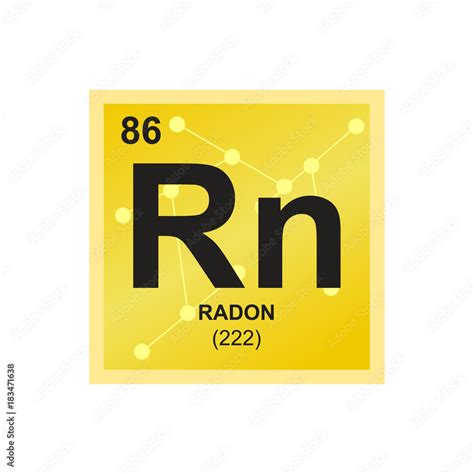 Vector symbol of Radon from the Periodic Table of the elements on the ...