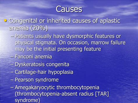 PPT - Aplastic Anemia PowerPoint Presentation - ID:389336