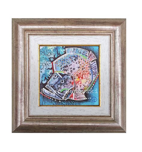 Painting of a Fish Abstract Original Painting From the - Etsy