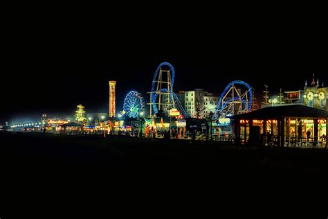 Ocean City NJ Skyline At Night by James DeFazio | Ocean city nj, Ocean ...