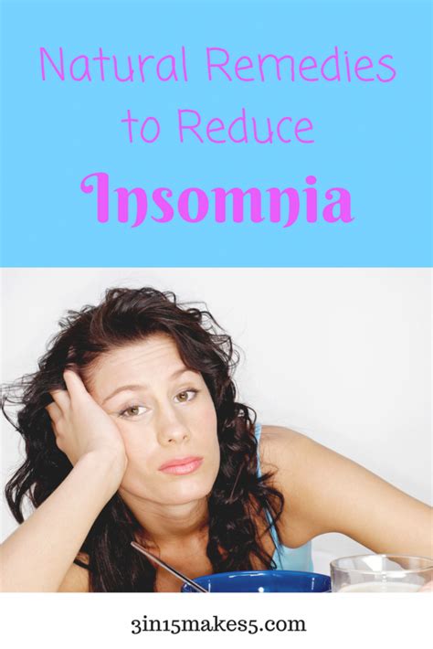 Using Natural Remedies for Insomnia - 3 in 15 makes 5