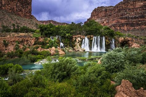 Hike to Navajo Falls, Arizona | Navajo falls, Havasu falls, Arizona hiking