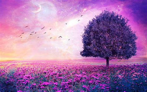 Purple Tree Wallpapers - Top Free Purple Tree Backgrounds - WallpaperAccess