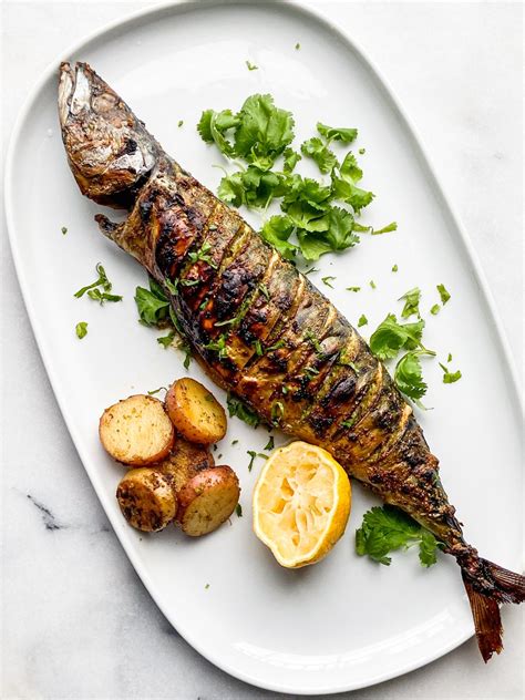 Oven Roasted Mackerel with Cilantro and Garlic - Feast with Safiya