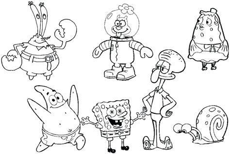 Baby Spongebob Coloring Pages at GetColorings.com | Free printable colorings pages to print and ...