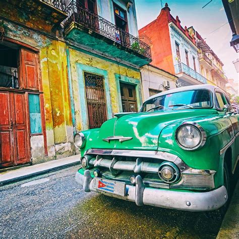 cuba buildings car - Travel Off Path