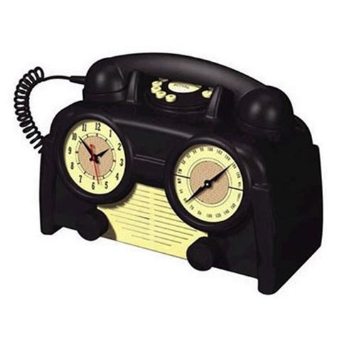 US Basic AM/FM Retro Clock Radio Phone - Walmart.com
