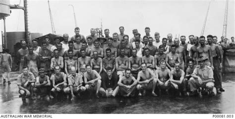 1945-10. 'KOBE HOUSE' POW CAMP SURVIVORS ON WAY HOME FROM JAPAN ON HMS ...