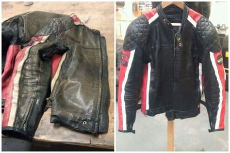 Leather Jacket Repair ¦ Leather Jacket Restoration ¦ Recolouring ¦ Cleaning & Softening