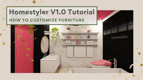 Homestyler 101 Version 1.0: How to customize furniture - YouTube