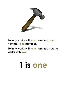 Johnny Works with One Hammer- Finger Play by Shannon Gray | TPT