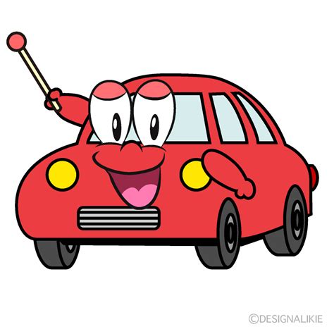 Free Speaking Red Car Cartoon Character Clipart | Charatoon