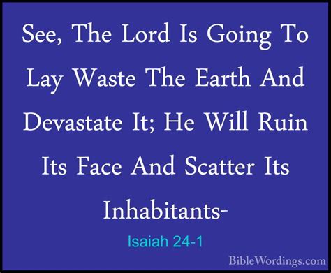 Isaiah 24 - Holy Bible English - BibleWordings.com