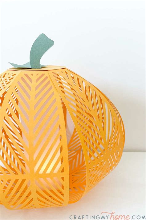 Beautiful Paper Pumpkin Lanterns Craft • Crafting my Home