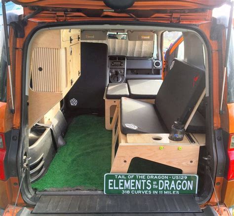 Fifth Element Camping Bed & Bench | Honda element, Honda element camper, Micro camper