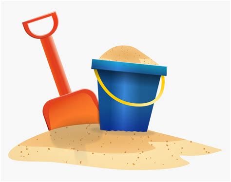 Beach Bucket Clipart - Bucket Beach Sand Png, Transparent Png - kindpng