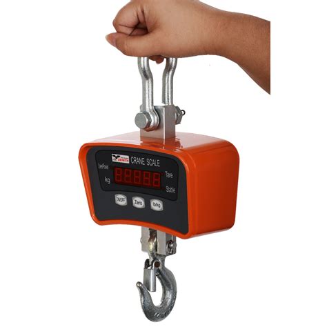 Portable 1000×0.2lb Digital Crane Scale Heavy Duty Rechargeable Battery ...