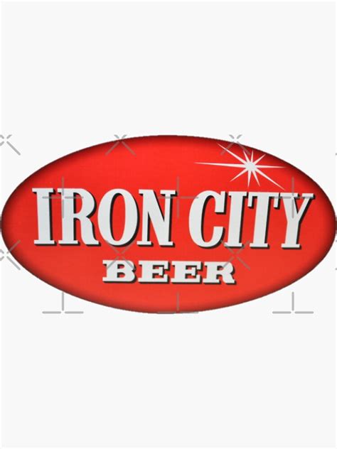 "Oval Iron City Beer" Sticker for Sale by jn456 | Redbubble