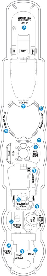 Serenade of the Seas Deck plan & cabin plan