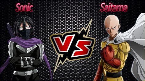 One Punch Man - Saitama Vs Sonic 3 Round - YouTube