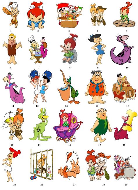 Flintstones Pebbles Address Favor Labels Great Gift Tags Buy 3 Get 1 | Flintstone cartoon ...