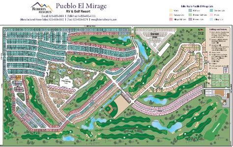 Pueblo El Mirage Community Map | Rv parks and campgrounds, Rv vacation, Pueblo