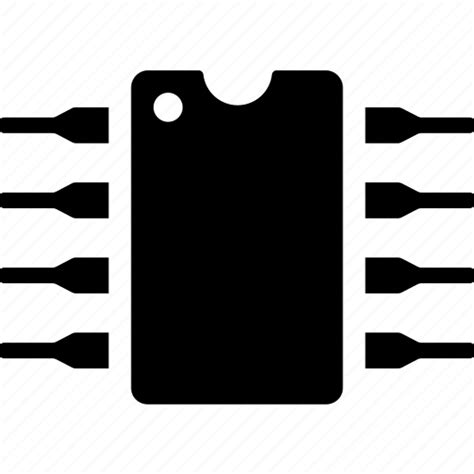 Chip, circuit, component, electronic, ic, semiconductor, technology icon