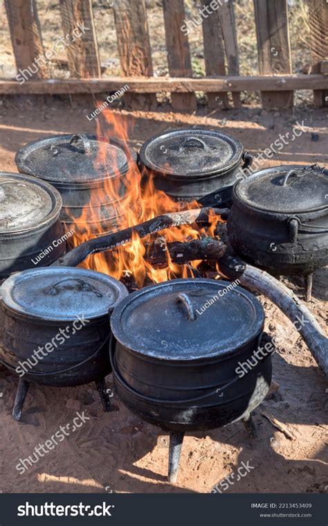 Few Traditional African Three Legged Pots Stock Photo 2213453409 ...