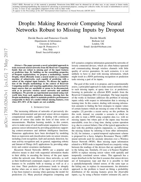 (PDF) DropIn: Making Reservoir Computing Neural Networks Robust to ...