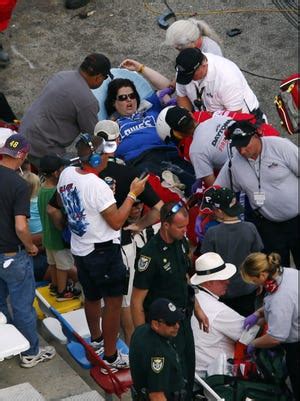 Daytona Nationwide crash aftermath shocks fans