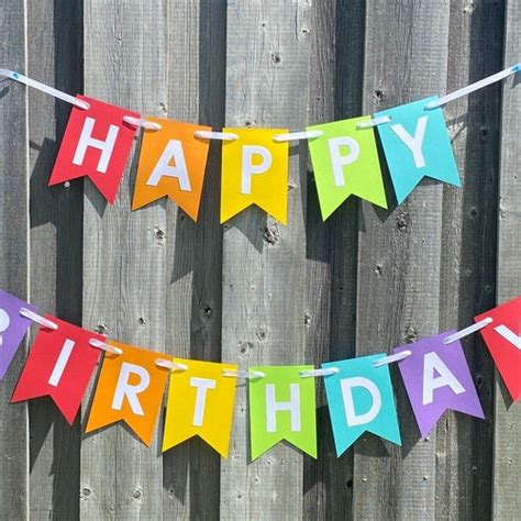 HAPPY BIRTHDAY Banner Confetti Banner Digital Birthday - Etsy