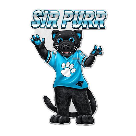 Carolina Panthers Pennant Shape Cut Mascot Design - Sports Fan Shop