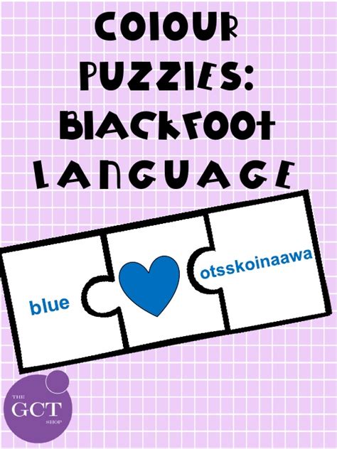 Colour Puzzles: Blackfoot Language by thegreatcanadianteachingshop · Ninja Plans