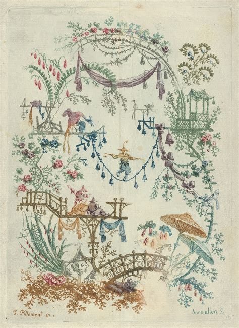 Jean Pillement | Chinoiserie, from "Nouvelle Suite de Cahiers arabesques chinois a l'usage des ...