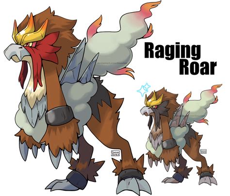 Paradox Entei - Raging Roar by Tinuvion on DeviantArt