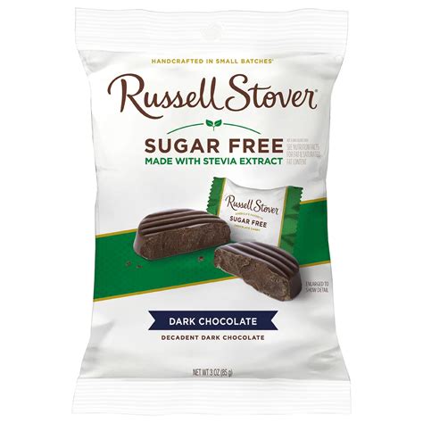 Russell Stover Sugar Free Solid Premium Dark Chocolate - Shop Candy at ...