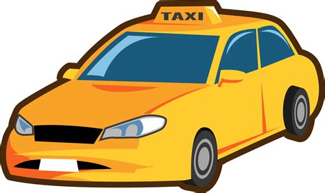 Cartoon Taxi Clipart Yellow Car Taxi Clipart Cartoon - vrogue.co