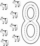Number 8 Coloring Pages For Preschoolers  sketch template
