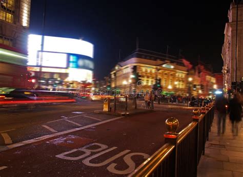 A Night View of the Piccadilly Circus in London Stock Photo - Image of kingdom, circus: 1831492